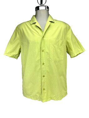 COS Relaxed Fit Lime Green 100% Cotton‎ Short Sleeve Shirt Size M